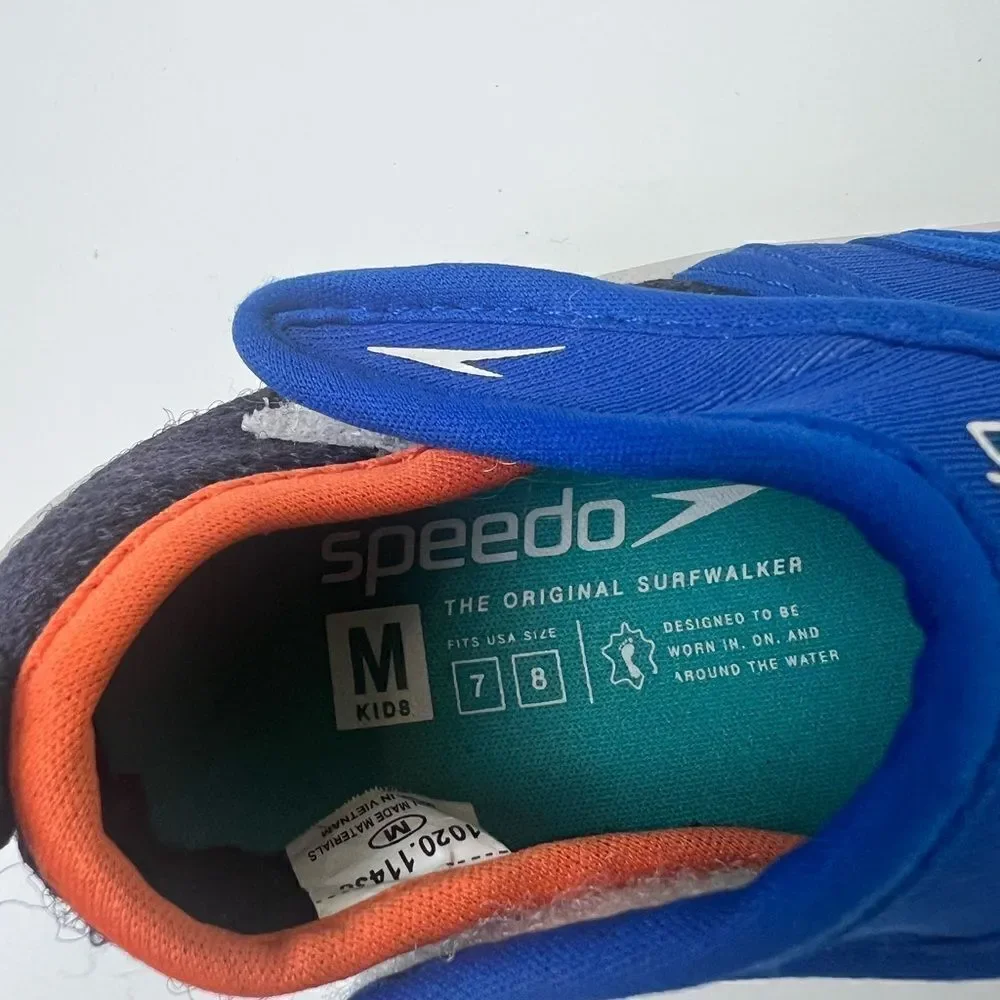 Speedo Kids Boys M (7-8)Hybrid Blue Water Shoes